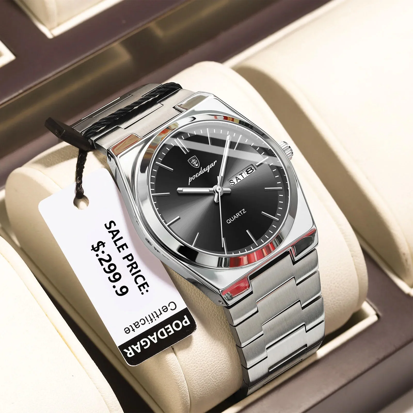 POEDAGAR 930 Men's Luxury Quartz Watch For Men - View 5