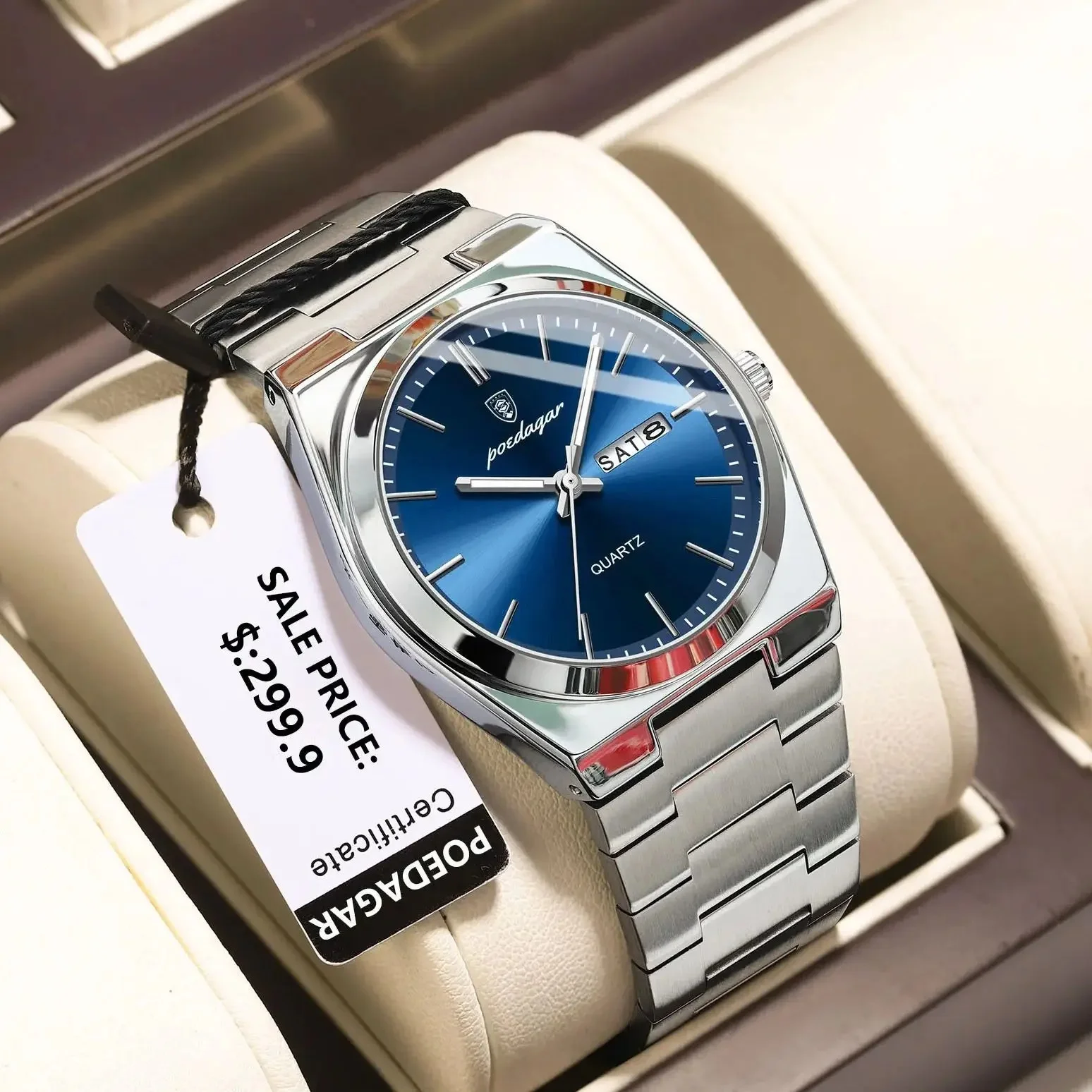 POEDAGAR 930 Men's Luxury Quartz Watch For Men - View 4